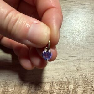 Pandora ME Small Purple Heart Dangle Charm
